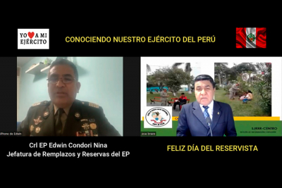 Programa  Yo amo a mi Ejército entrevista al Crl EP Edwin Condori Nina Jefe de Reemplazos y Reservas del Ejército