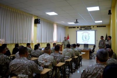 Inspectoría General del Ejército realizo visita a la Jefatura de Reemplazos y Reservas del Ejército