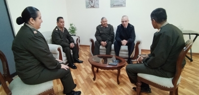 Visita Protocolar del Presidente de la Comisión Consultiva UPORFA a la Jefatura de Reemplazos y Reservas del Ejército